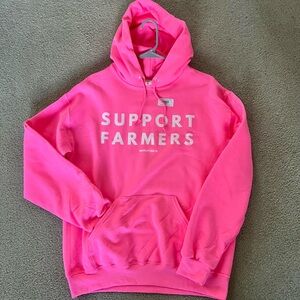 American Farm Company | Pink Hoodie "Support Farmers'